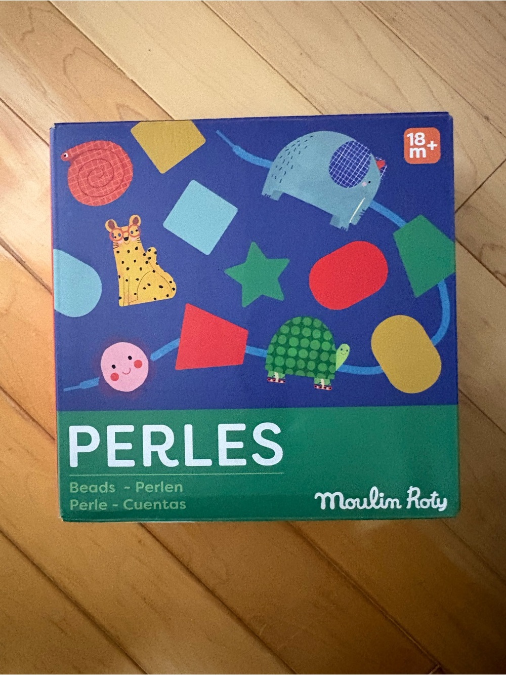 Moulin Roty Perles Bead Set - Blue & Green